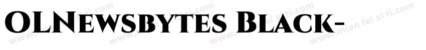 OLNewsbytes Black字体转换